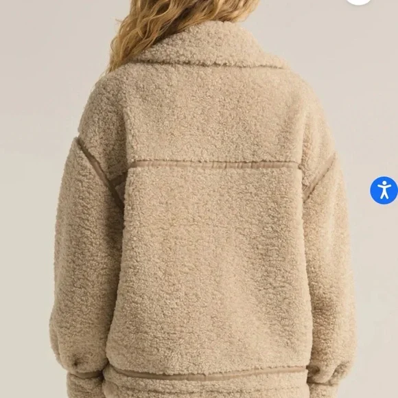 Z Supply Tan Sherpa Jacket - Picture 3 of 5